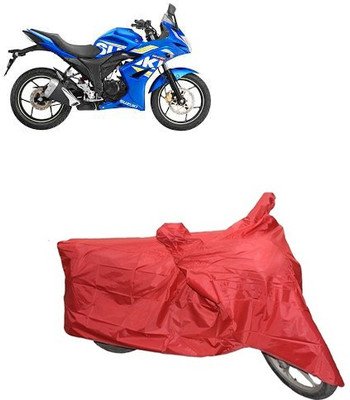 A+ RAIN PROOF Two Wheeler Cover for Suzuki(Red)