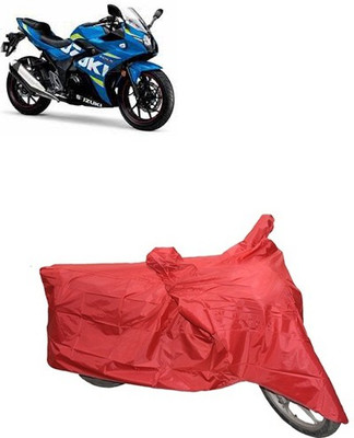 carphoenix Two Wheeler Cover for Suzuki(Red)