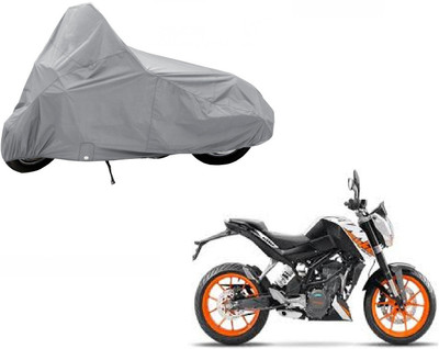 ABP Two Wheeler Cover for KTM(Duke 200, Silver)