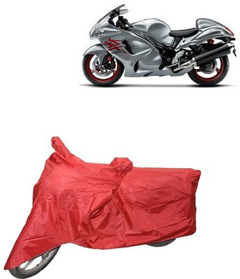 carphoenix Two Wheeler Cover for Suzuki(Red)