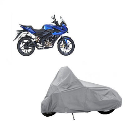 Auto Age Two Wheeler Cover for Bajaj(Pulsar AS 150, Silver)
