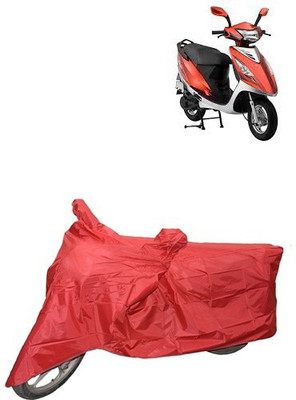 carphoenix Two Wheeler Cover for TVS(Scooty Streak, Red)