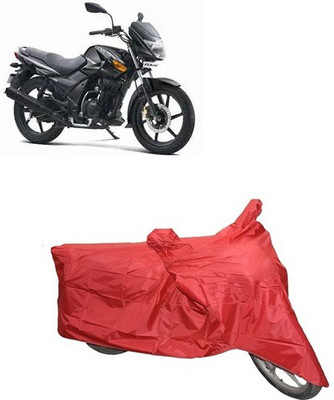 carphoenix Two Wheeler Cover for TVS(Red)