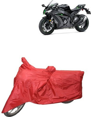 carphoenix Two Wheeler Cover for Kawasaki(Red)