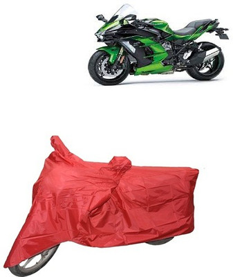 carphoenix Two Wheeler Cover for Kawasaki(Red)
