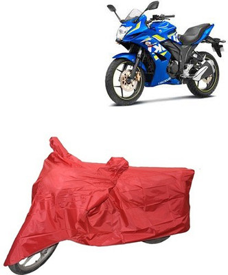 carphoenix Two Wheeler Cover for Suzuki(Red)