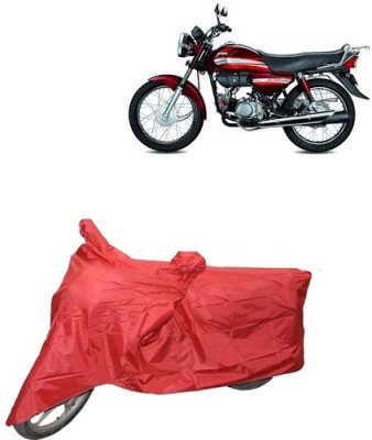 carphoenix Two Wheeler Cover for Hero(HF Dawn, Red)