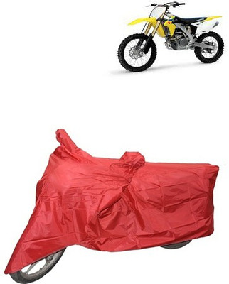 carphoenix Two Wheeler Cover for Suzuki(Red)