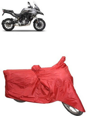 A+ RAIN PROOF Two Wheeler Cover for DSK Benelli(Red)