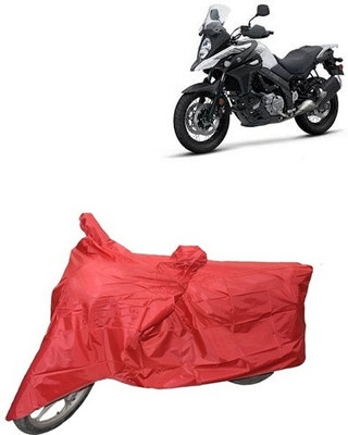 carphoenix Two Wheeler Cover for Suzuki(Red)