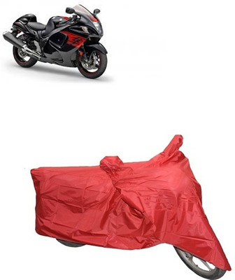 A+ RAIN PROOF Two Wheeler Cover for Suzuki(Red)