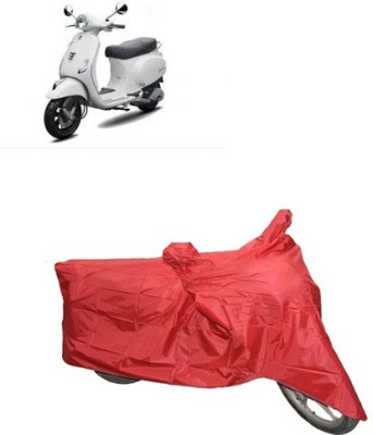 carphoenix Two Wheeler Cover for Universal For Bike(Vespa LX, Red)