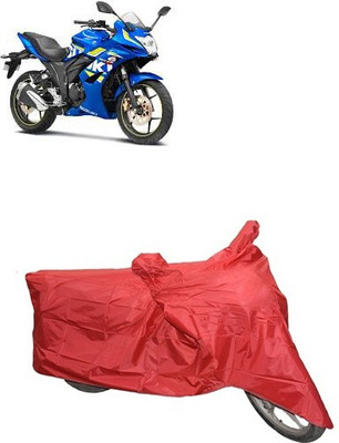 carphoenix Two Wheeler Cover for Suzuki(Red)