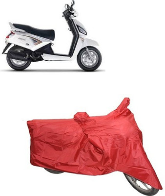 A+ RAIN PROOF Two Wheeler Cover for Mahindra(Red)