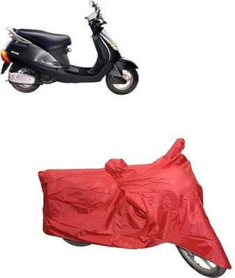 carphoenix Two Wheeler Cover for Kinetic(Red)