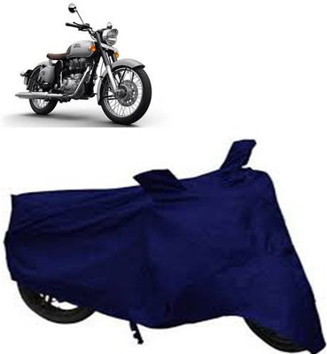 A+ RAIN PROOF Two Wheeler Cover for Royal Enfield(Blue)
