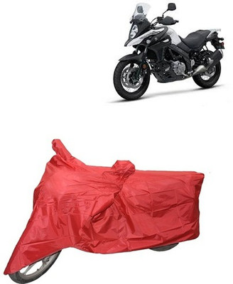 carphoenix Two Wheeler Cover for Suzuki(Red)