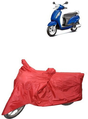 A+ RAIN PROOF Two Wheeler Cover for Suzuki(Red)