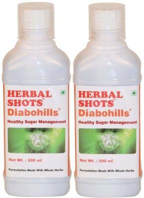 

Herbal Hills Diabohills Herbal Shots 500ml Pack of 2(1 L)