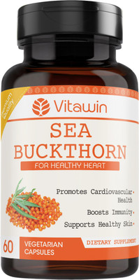 

Vitawin Sea Buckthorn 500mg 60 Vegetarian Capsule For Healthy Heart & Body Detox(500 mg)