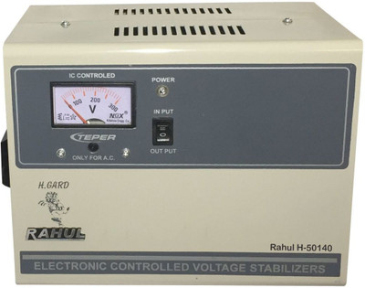 

RAHUL H-50140 A 5 KVA/20 AMP In Put 140-290 Volt 3 Step Best Suitable For 2 Tonns Air Conditioners Voltage Stabilizer(Multicolor)