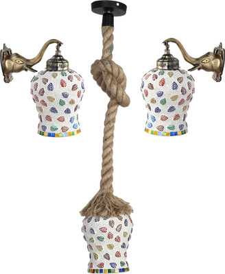 1st Time Pendant Wall Lamp Without Bulb(Pack of 3)