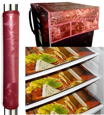 LooMantha Refrigerator  Cover(Width: 55 cm, Multicolor)