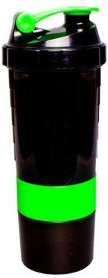 HMFURRYS FINEST Protein Shaker Gym Bottle 500 ml Shaker(Pack of 1, Green, Black, Plastic)