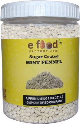 

e food factory Sugar Coated Mint Fennel 500 In Pet Jar Mint Mouth Freshener