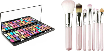 

Ladymode Mini Pink brush set And Glam21 51 In 1 Eyeshadow(Set of 3)