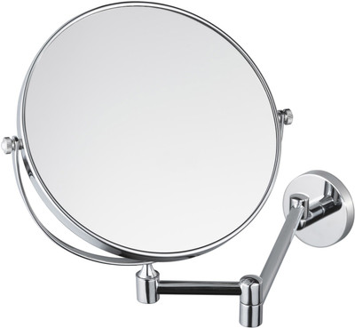 

KKD 8" { Stainless Steel } Makeup Mirror/ Shaving Mirror/ Bathroom Mirror with 5X Magnifying Mirror & Wall Bracket With Adjustable Frame