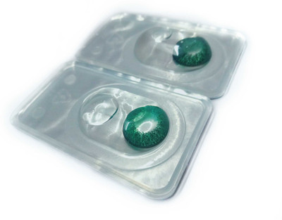 

Crosetta Green Spiral Patterned Quaterly Contact Lens(0, Spiral Green, Pack of 1)