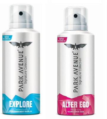 

Park Avenue Explore and Alter Ego Body Spray - For Men & Women(280 ml, Pack of 2)