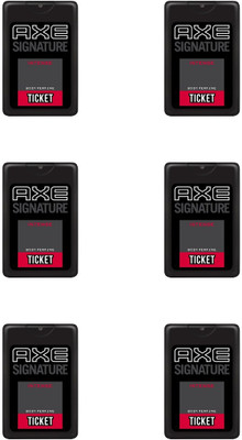 

AXE signature perfume for men intense ticket PCK6 Perfume Body Spray - For Men(17 ml, Pack of 6)