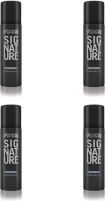 

AXE signature perfume for men corporate pck4 Perfume Body Spray - For Men(122 ml, Pack of 4)