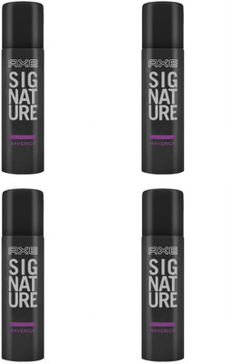 

AXE signature perfume for men maverick PCK4 Perfume Body Spray - For Men(122 ml, Pack of 4)