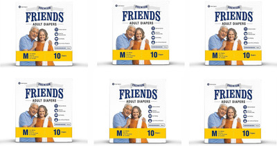 

NOBEL HYGIENE FRIENDS PREMIUM Adult Diapers - M(60 Pieces)