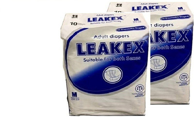 

LEAKEX DIAPER MEDIUM PACK OF 2 PACKS Adult Diapers - M(20 Pieces)