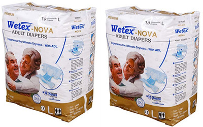 

wetex NOVA PREMIUM Adult Diapers - L(20 Pieces)