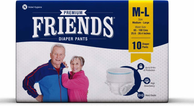 

NOBEL HYGIENE FRIENDS PREMIUM ADULT DIAPER PANT STYLE - M - L(10 Pieces)