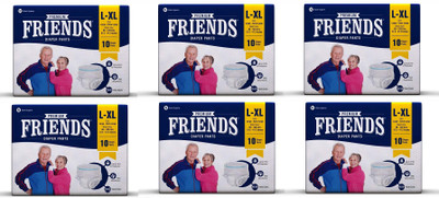 

NOBEL HYGIENE FRIENDS PREMIUM ADULT DIAPER PANT STYLE - L - XL(60 Pieces)