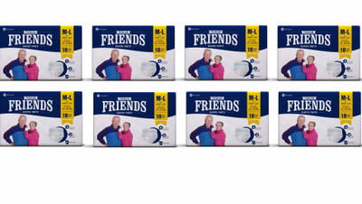 

NOBEL HYGIENE FRIENDS PREMIUM ADULT DIAPER PANT STYLE - M - L(80 Pieces)