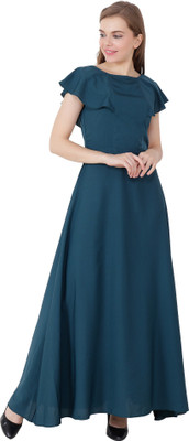 Shyammc Women Maxi Green Full Length Dress
