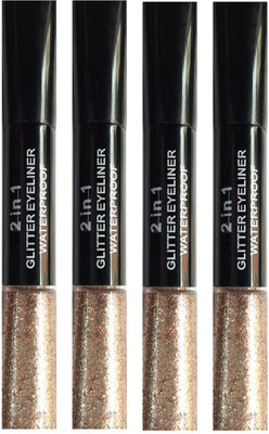 

Gabbu GORGEOUS LOOK 2 IN 1 GLITTER EYELINER 40 ml(BLACK, GOLD SILVER)