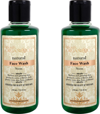 

khadi organique NEEM FACE WASH 420 PACK OF 2 Face Wash(420 g)