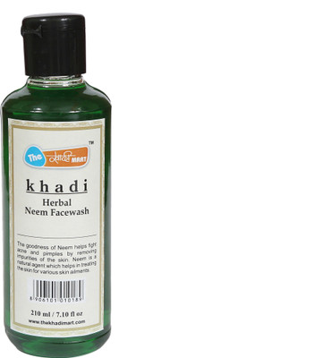 The Khadi Mart Herbal (Neem) FaceWash - (Pack of 1) - 210 ML Face Wash(210 ml)