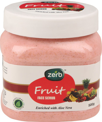 

Zerb Natural Extracts Fruit Face Scrub Enriched With Aloe Vera Scrub(500 g)