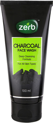 

Zerb Charcoal Face Wash Deep Cleansing Formula And Activated Charcoal Suitable For All Skin Types - 100ml Face Wash(100 ml)