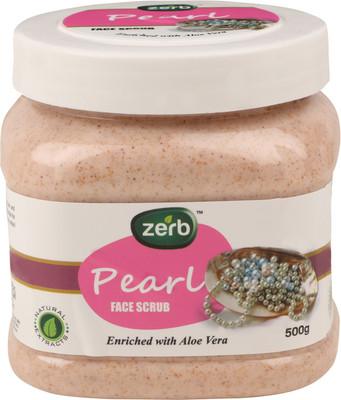

Zerb Natural Extracts Pearl Face Scrub Enriched With Aloe Vera-500g Scrub(500 g)