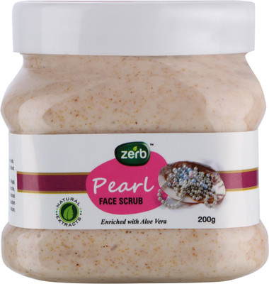 

Zerb Pearl Face Scrub With Natural Extracts Remove Dirt/Oil/ Tan And Exfoliates Skin - 200 Gm Scrub(200 g)